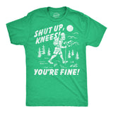 Mens Funny T Shirts Shut Up Knees Youre Fine Sarcastic Hiking Graphic Novelty Tee for Men