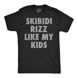 Mens Funny T Shirts Skibidi Rizz Like My Kids Sarcastic Internet Graphic Novelty Tee for Men