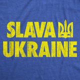 Mens Funny T Shirts Slava Ukraine Support Graphic Novelty Tee for Men