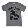 Mens Funny T Shirts Small Dick Big Dreams Sarcastic Unicorn Graphic Novelty Adult Joke Tee for Men