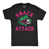 Mens Funny T Shirts Snack Attack Sarcastic T Rex Graphic Novelty Dino Tee For Men