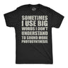 Mens Funny T Shirts Sometimes I Use Big Words I Dont Understand to Sound More Photosynthesis Sarcastic Tee for Men