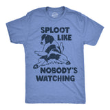 Mens Funny T Shirts Sploot Like Nobodys Watching Sarcastic Puppy Graphic Novelty Tee for Men