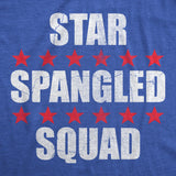 Mens Funny T Shirts Star Spangled Squad Sarcastic Fourth Of July Graphic Novelty Tee for Men