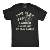 Mens Funny T Shirts This Is My Step Ladder Sarcastic Graphic Novelty Tee for Men