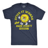 Mens Funny T Shirts Stick It Where The Sun Dont Shine Sarcastic Middle Finger Graphic Novelty Tee for Men
