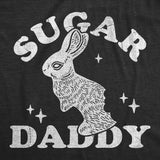Mens Funny T Shirts Sugar Daddy Bunny Sarcastic Easter Graphic Novelty Tee for Men