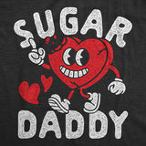 Mens Funny T Shirts Sugar Daddy Heart Valentines Day Novelty Tee for Men