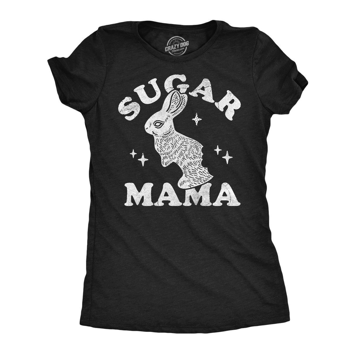 Womens Funny T Shirts Sugar Mama Sarcastic Easter Bunny Graphic Novelty Tee for Ladies