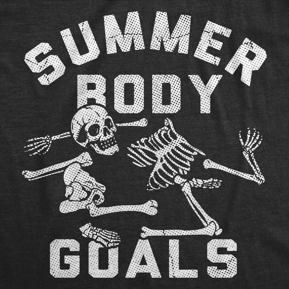 Womens Funny T Shirts Summer Body Goals Sarcastic Skeleton Graphic Novelty Tee for Ladies