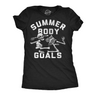 Womens Funny T Shirts Summer Body Goals Sarcastic Skeleton Graphic Novelty Tee for Ladies