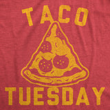 Mens Funny T Shirts Taco Tuesday Pizza Sarcastic Food Graphic Novelty Tee for Men