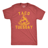 Mens Funny T Shirts Taco Tuesday Pizza Sarcastic Food Graphic Novelty Tee for Men