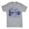 Mens Funny T Shirts Take Me to Gods Country Sarcastic Nature Graphic Novelty Tee for Men