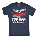 Mens Funny T Shirts Take Your Top Off Its Summer Sarcastic Car Graphic Novelty Tee for Men