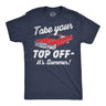 Mens Funny T Shirts Take Your Top Off Its Summer Sarcastic Car Graphic Novelty Tee for Men