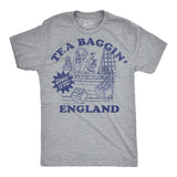Mens Funny T Shirts Tea Baggin England Sarcastic Fourth Of July Graphic Novelty Tee for Men