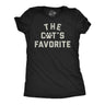 Womens Funny T Shirts The Cats Favorite Sarcastic Kitten Lovers Graphic Novelty Tee for Ladies