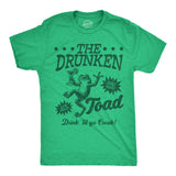 Mens Funny T Shirts The Drunken Toad Sarcastic Bar Graphic Novelty Tee for Men
