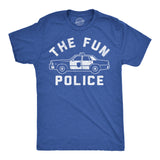Mens Funny T Shirts The Fun Police Sarcastic Graphic Novelty Tee for Men