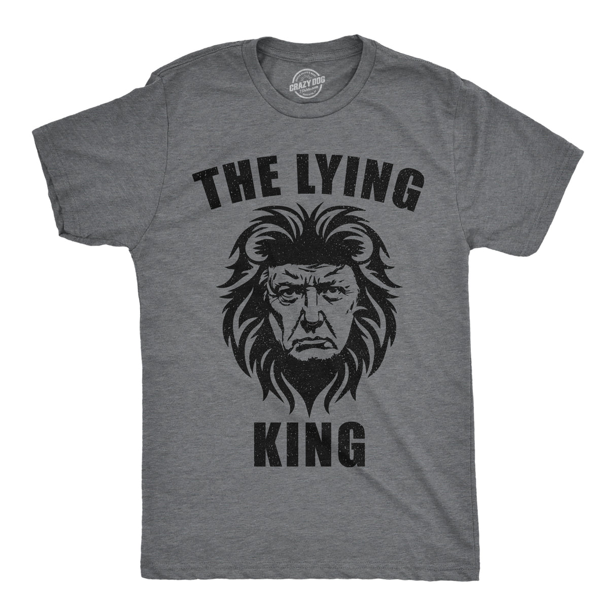 Mens Funny T Shirts The Lying King Sarcastic Anti Trump Graphic Novelty Tee for Men