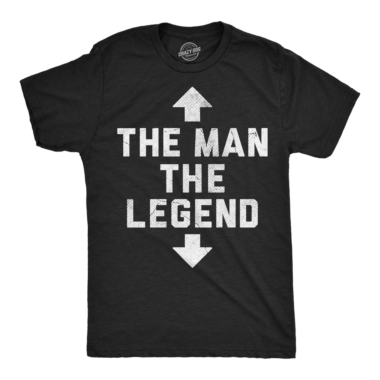 Mens Funny T Shirts The Man The Legend Sarcastic Arrow Graphic Novelty Tee for Men