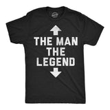 Mens Funny T Shirts The Man The Legend Sarcastic Arrow Graphic Novelty Tee for Men