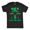 Mens Funny T Shirts The Sky Isnt The Limit Sarcastic Alien Graphic Novelty Tee for Men
