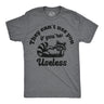 Mens Funny T Shirts They Cant Use You If Youre Useless Sarcastic Raccoon Graphic Novelty Tee for Men