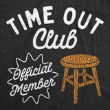 Toddler Funny T Shirts Time Out Club Sarcastic Graphic Novelty Tee for Young Kids