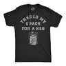 Mens Funny T Shirts Traded My Six Pack for A Keg Sarcastic Drinking Graphic Novelty Tee for Men
