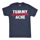 Mens Funny T Shirts Tummy Ache Survivor Sarcastic Graphic Novelty Tee for Men