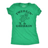 Womens Funny T Shirts Twerkin Gherkin Sarcastic Pickle Graphic Novelty Tee for Ladies