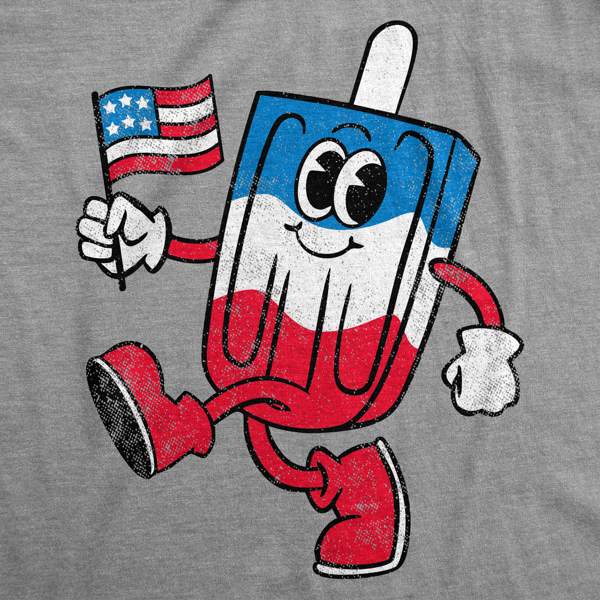 Mens Funny T Shirts USA Popsicle Sarcastic Fourth Of July Graphic Novelty Tee for Men