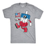 Mens Funny T Shirts USA Popsicle Sarcastic Fourth Of July Graphic Novelty Tee for Men