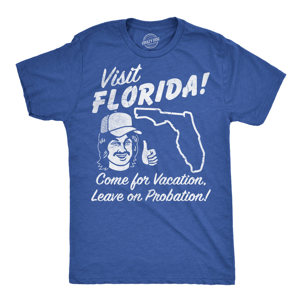 Mens Funny T Shirts Visit Florida Sarcastic Travel Graphic Novelty Tee for Men