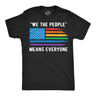 Mens Funny T Shirts We The People Means Everyone Awesome LGBTQ Graphic Novelty Tee for Men