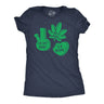 Womens Funny T Shirts Weed Candy Hearts Sarcastic 420 Graphic Novelty Tee for Ladies