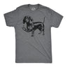 Mens Funny T Shirts Weenie Middle Finger Sarcastic Puppy Graphic Novelty Tee for Men