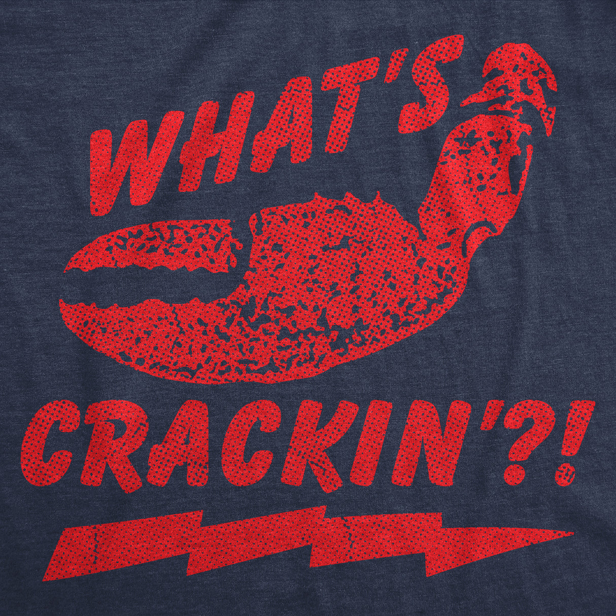 Mens Funny T Shirts Whats Crackin Sarcastic Lobster Graphic Novelty Tee for Men