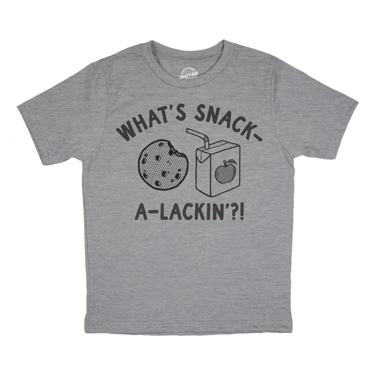 Youth Whats Snack A Lackin T Shirt Funny Snacktime Treat Tee for Kids