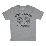 Youth Whats Snack A Lackin T Shirt Funny Snacktime Treat Tee for Kids