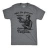 Mens Funny T Shirts When Life Gives You Lemons Chase It With Tequila Sarcastic Drinking Graphic Novelty Tee for Men