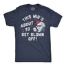 Mens Funny T Shirts This Wigs About to Get Blown Off Sarcastic Fourth Of July Graphic Novelty Tee for Men