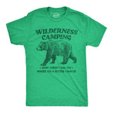 Mens Funny T Shirts Wilderness Camping Sarcastic Nature Graphic Novelty Tee for Men