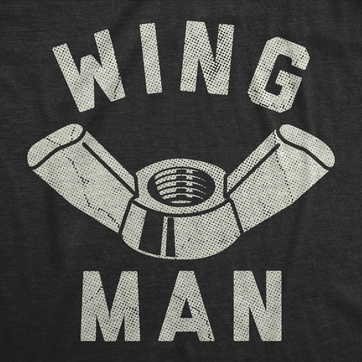 Mens Funny T Shirts Wing Man Sarcastic Hardware Graphic Novelty Tee for Men