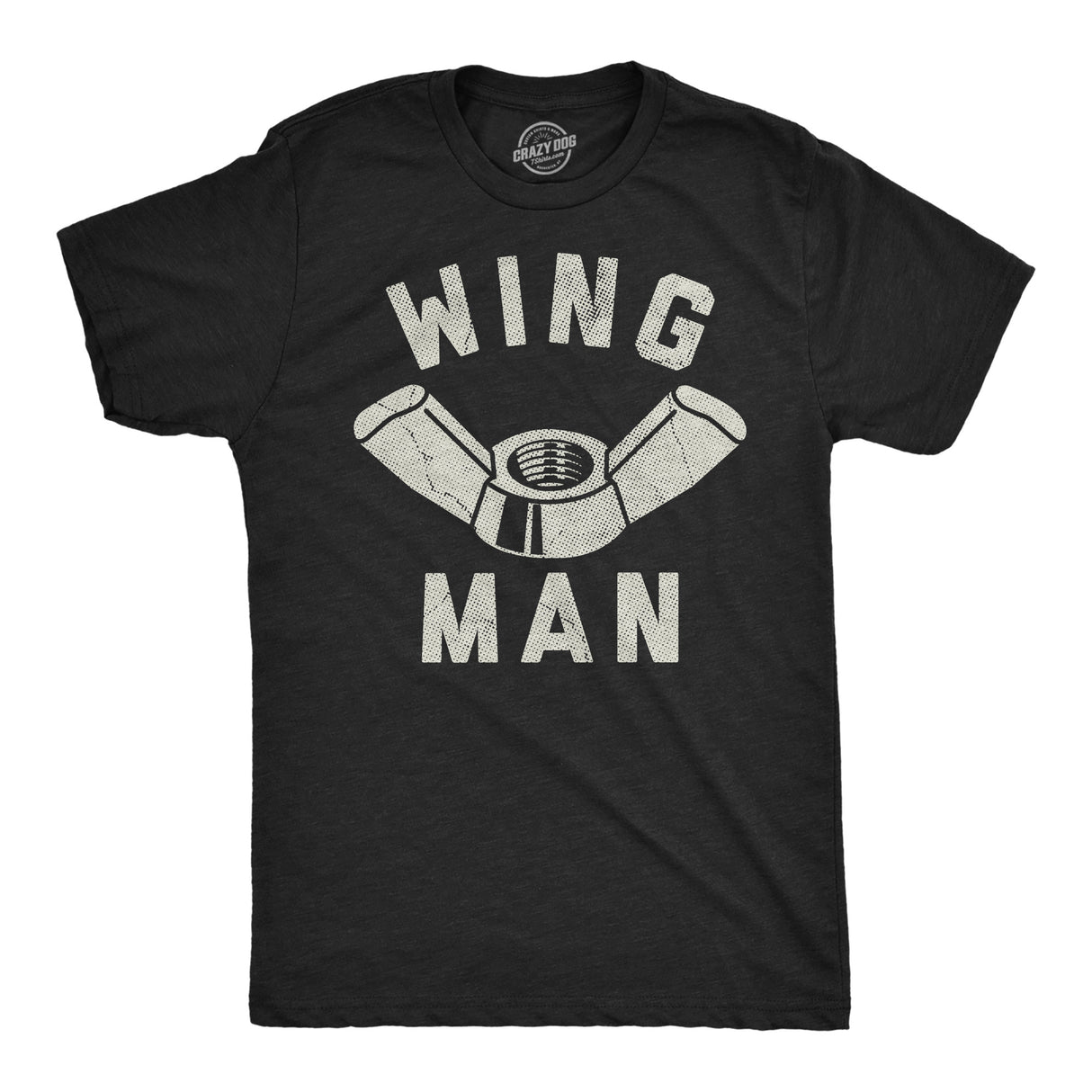 Mens Funny T Shirts Wing Man Sarcastic Hardware Graphic Novelty Tee for Men