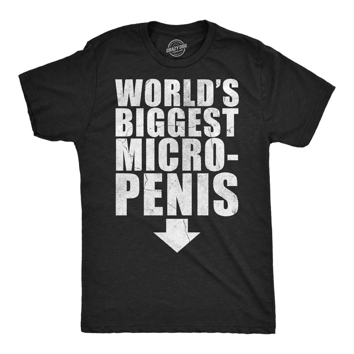 Mens Funny T Shirts Worlds Biggest Micro Penis Sarcastic Graphic Novelty Tee for Men