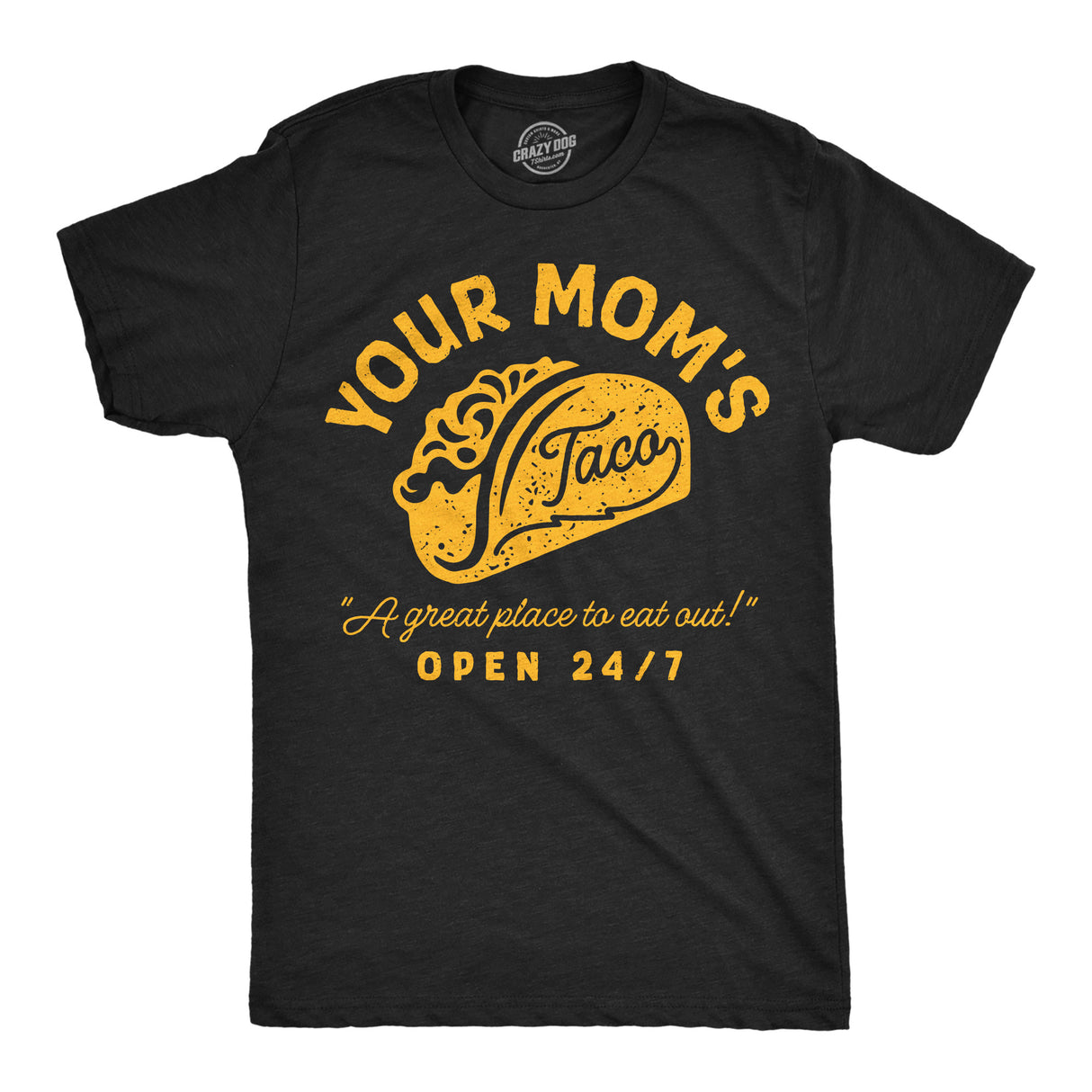 Mens Funny T Shirts Your Moms Taco Sarcastic Restaurant Graphic Novelty Tee for Men
