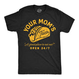 Mens Funny T Shirts Your Moms Taco Sarcastic Restaurant Graphic Novelty Tee for Men